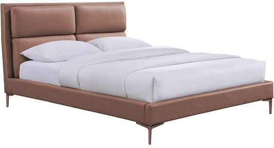 Double Bed Lena 1 | size: Length: 220.5cm, Width: 173cm, Height: 116cm | color: Brown | image: 1 | variant: 1010085