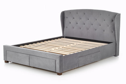 Double Bed Manila | size: Length: 218cm, Width: 171cm, Height: 111cm | color: Gray | image: 3 | variant: 1003389