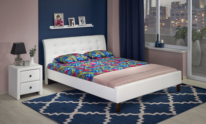Double Bed Melbourne | size: Length: 216cm, Width: 163cm, Height: 96cm | color: White | image: 7 | variant: 1003393