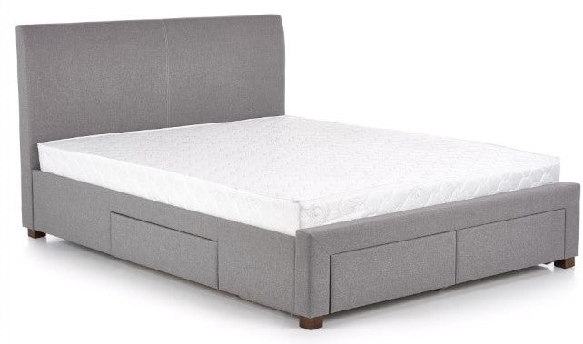 Double Bed Modena 2 | size: Length: 220cm, Width: 184cm, Height: 106cm | color: Gray | image: 1 | variant: 1012061