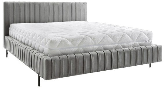Double Bed Plissa 2 | size: Length: 222cm, Width: 200cm, Height: 102cm | color: Nube | image: 0 | variant: 1008287