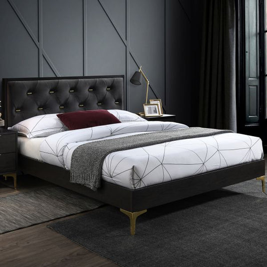 Double Bed Poem 2 | size: Length: 208cm, Width: 164.5cm, Height: 100cm | color: Gray | image: 1 | variant: 1012621