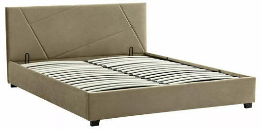 Double Bed Rawtenstall | size: Length: 212cm, Width: 167cm, Height: 86cm | color: Beige | image: 0 | variant: 1004520