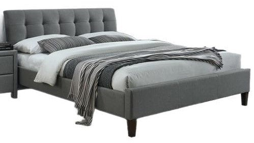 Double Bed Samara 2 | size: Length: 215cm, Width: 163cm, Height: 93cm | color: Gray | image: 1 | variant: 1010953