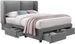 Double Bed Stockholm | size: Length: 218cm, Width: 175cm, Height: 114cm | color: Gray | image: 1 | variant: 1001771