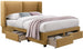 Double Bed Stockholm | size: Length: 218cm, Width: 175cm, Height: 114cm | color: Yellow | image: 1 | variant: 1001770