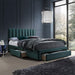 Double Bed Tenby | size: Length: 215cm, Width: 165cm, Height: 111cm | color: Green | image: 1 | variant: 1001733
