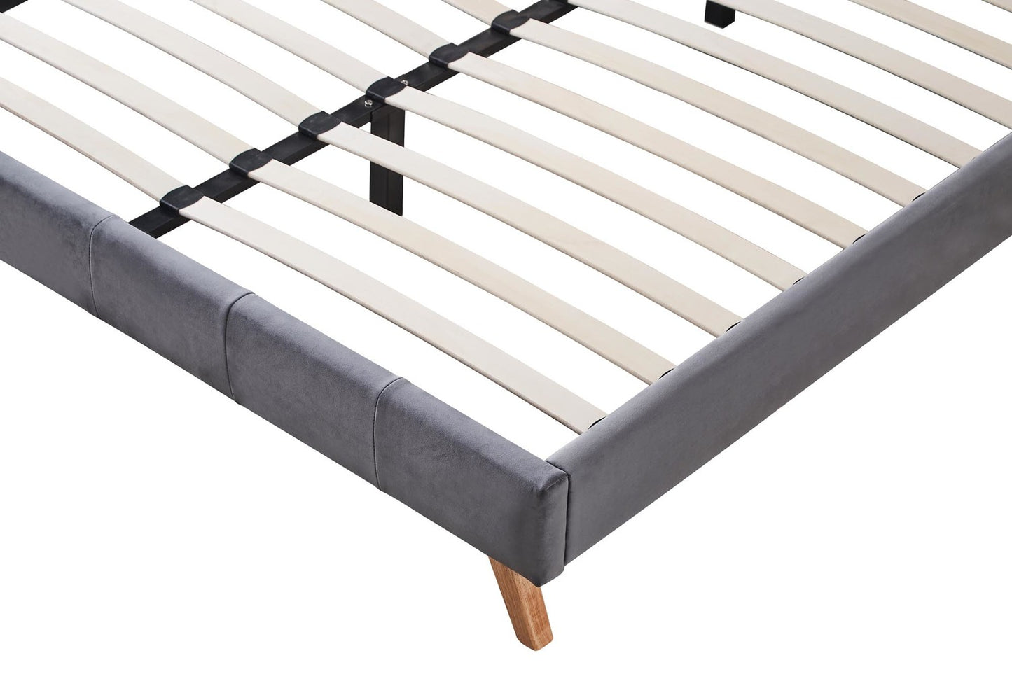 Double Bed West Tredegar | size: Length: 216cm, Width: 171cm, Height: 118cm | color: Gray | image: 5 | variant: 1007415