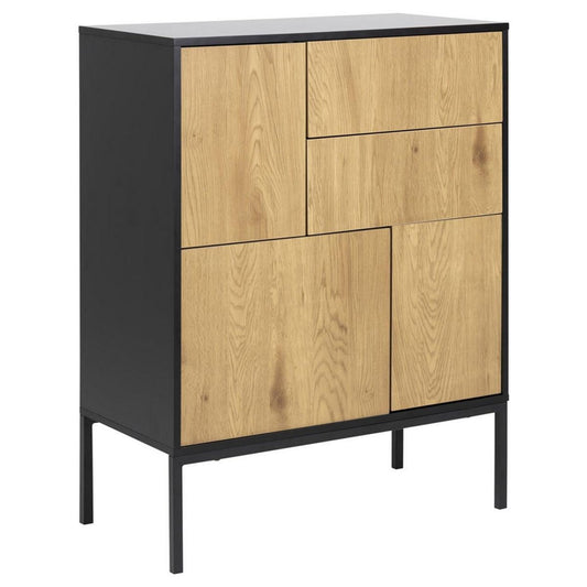 Dresser Aberystwyth | size: Width: 80cm, Height: 103cm, Depth: 40cm | color: Black | image: 1 | variant: 1004948