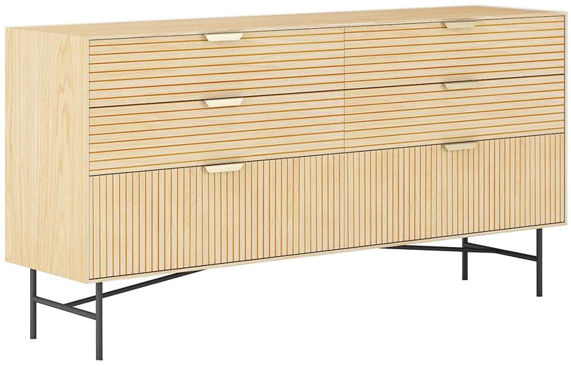 Dresser Bassel 3 | size: Length: 40cm, Width: 120cm, Height: 80cm | color: Oak | image: 1 | variant: 1017659