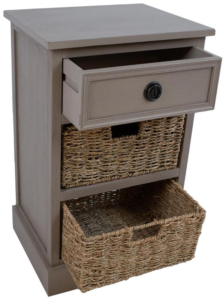 Dresser Charleston | size: Length: 33cm, Width: 40cm, Height: 66cm | color: Gray | image: 3 | variant: 1006358