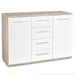 Dresser Copenhagen | size: Width: 116cm, Height: 82cm, Depth: 40cm | color: White/Oak | image: 1 | variant: 1001987