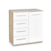 Dresser Copenhagen | size: Width: 77cm, Height: 82cm, Depth: 40cm | color: White/Oak | image: 1 | variant: 1001978