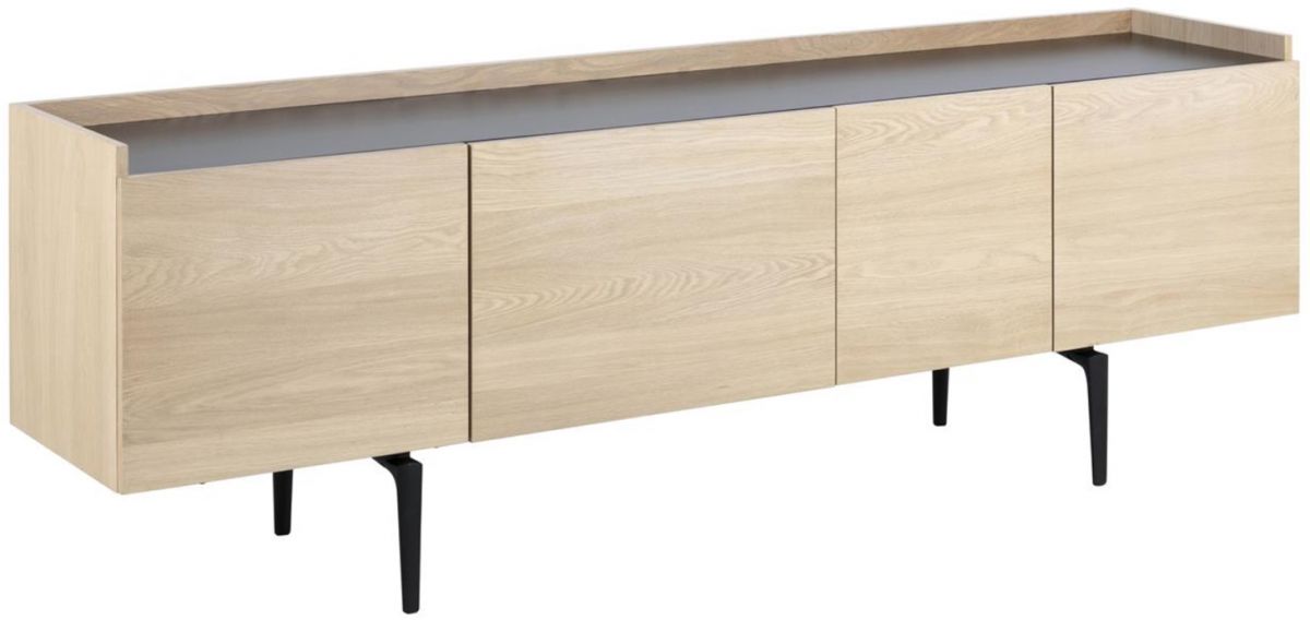 Dresser East Genoa | size: Length: 42.4cm, Width: 200cm, Height: 67cm | color: Black/Oak | image: 1 | variant: 1005704