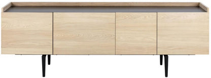 Dresser East Genoa | size: Length: 42.4cm, Width: 200cm, Height: 67cm | color: Black/Oak | image: 2 | variant: 1005704