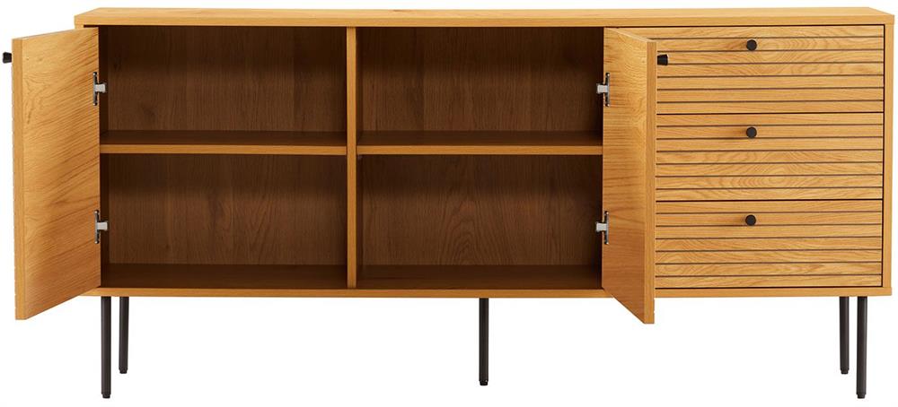 Dresser East Le Havre | size: Length: 40cm, Width: 150cm, Height: 74cm | color: Oak | image: 4 | variant: 1006338