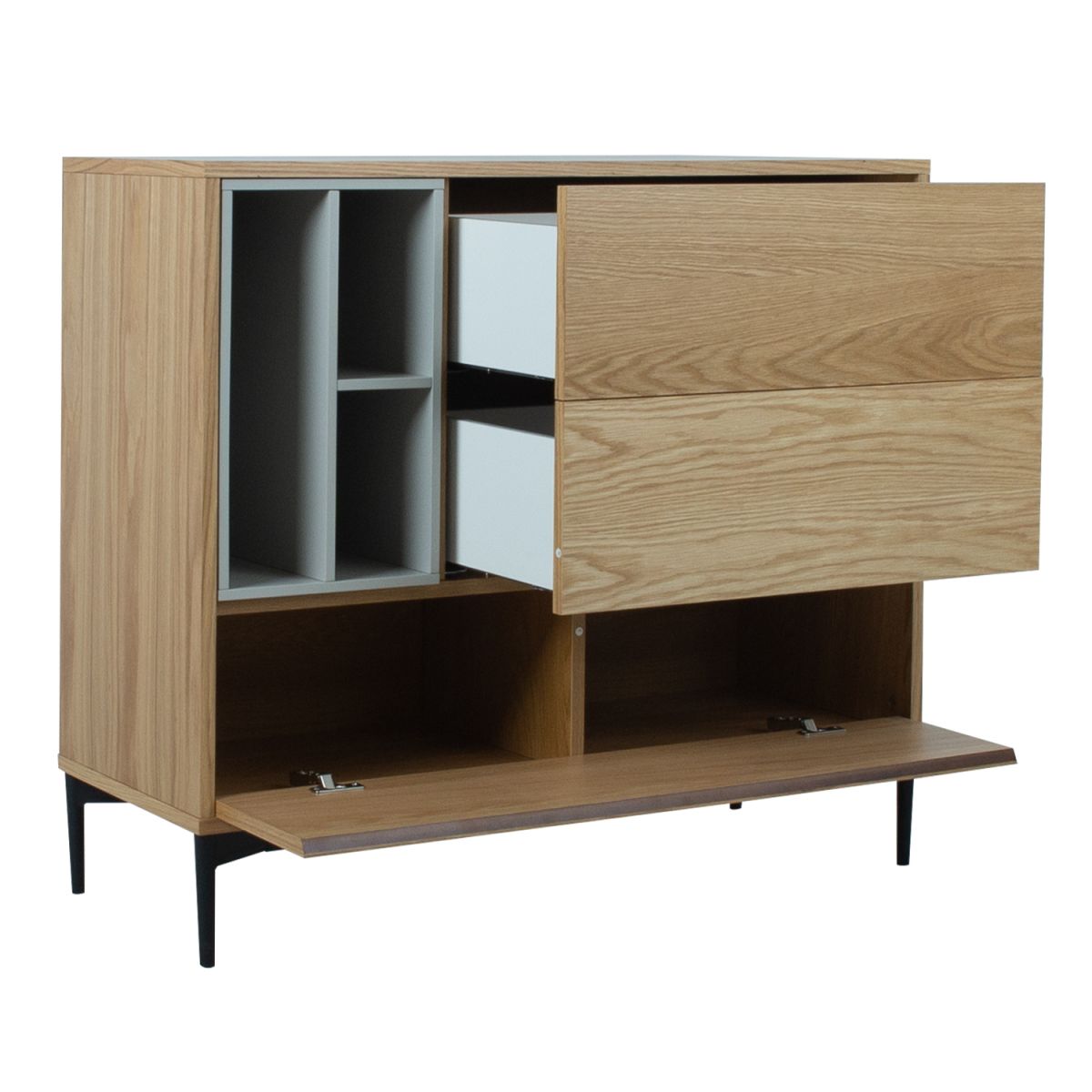 Dresser East Leatherhead | size: Width: 100cm, Height: 90cm, Depth: 41.5cm | color: Oak | image: 5 | variant: 1005207