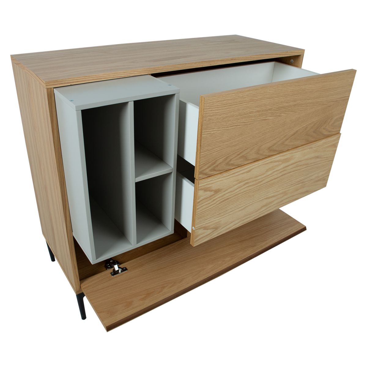 Dresser East Leatherhead | size: Width: 100cm, Height: 90cm, Depth: 41.5cm | color: Oak | image: 6 | variant: 1005207