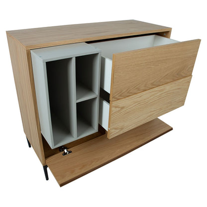 Dresser East Leatherhead | size: Width: 100cm, Height: 90cm, Depth: 41.5cm | color: Oak | image: 6 | variant: 1005207