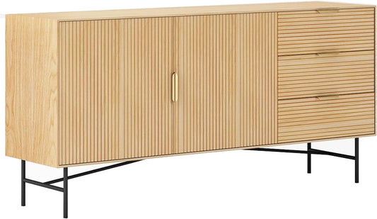 Dresser East Panevezys | size: Length: 40cm, Width: 160cm, Height: 75cm | color: Oak | image: 1 | variant: 1006336