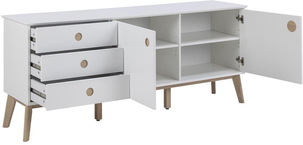 Dresser East Penarth | size: Length: 45cm, Width: 180cm, Height: 75cm | color: White | image: 3 | variant: 1006071