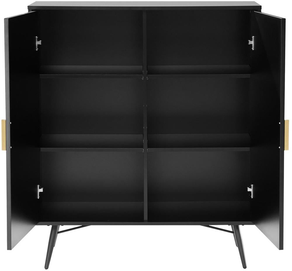Dresser East Vatican | size: Length: 40cm, Width: 100cm, Height: 115cm | color: Black | image: 3 | variant: 1006332