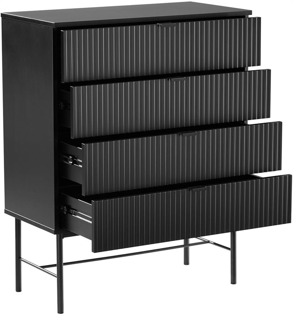 Dresser Milton | size: Length: 40cm, Width: 79cm, Height: 100cm | color: Black | image: 3 | variant: 1000459