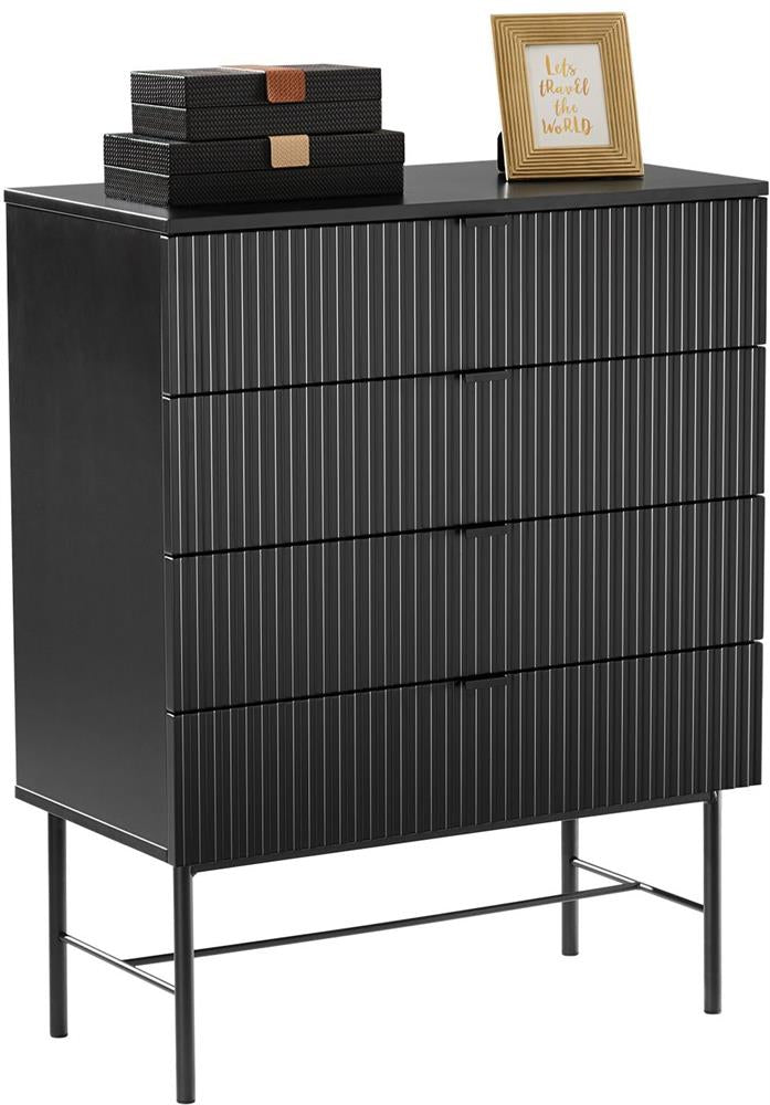 Dresser Milton | size: Length: 40cm, Width: 79cm, Height: 100cm | color: Black | image: 5 | variant: 1000459