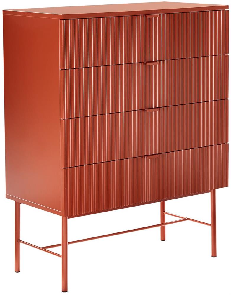 Dresser Milton | size: Length: 40cm, Width: 79cm, Height: 100cm | color: Red | image: 1 | variant: 1000458