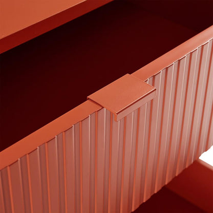 Dresser Milton | size: Length: 40cm, Width: 79cm, Height: 100cm | color: Red | image: 6 | variant: 1000458