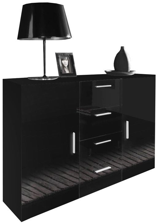 Dresser West Addlestone | size: Length: 38cm, Width: 132cm, Height: 92cm | color: Black | image: 0 | variant: 1007229