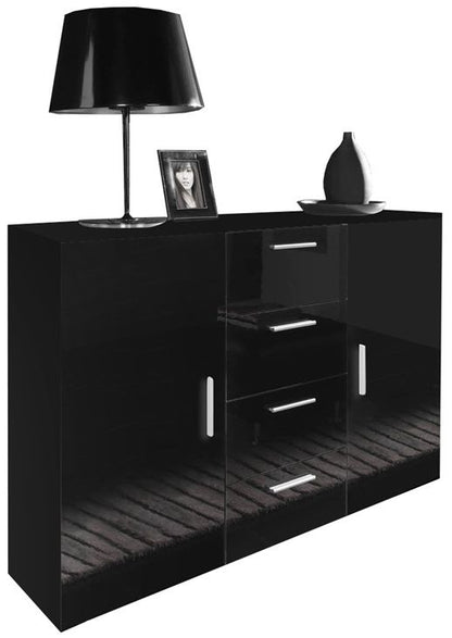 Dresser West Addlestone | size: Length: 38cm, Width: 132cm, Height: 92cm | color: Black | image: 0 | variant: 1007229