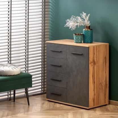 Dresser West Oakham | size: Width: 77cm, Height: 82cm, Depth: 40cm | color: Gray | image: 6 | variant: 1007132
