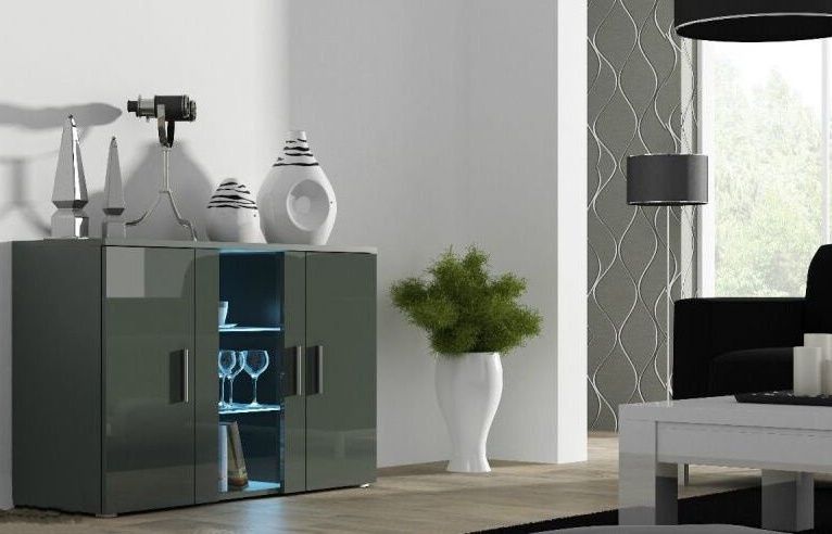 Dresser West Weybridge | size: Length: 41cm, Width: 120cm, Height: 80cm | color: Gray | image: 0 | variant: 1007232