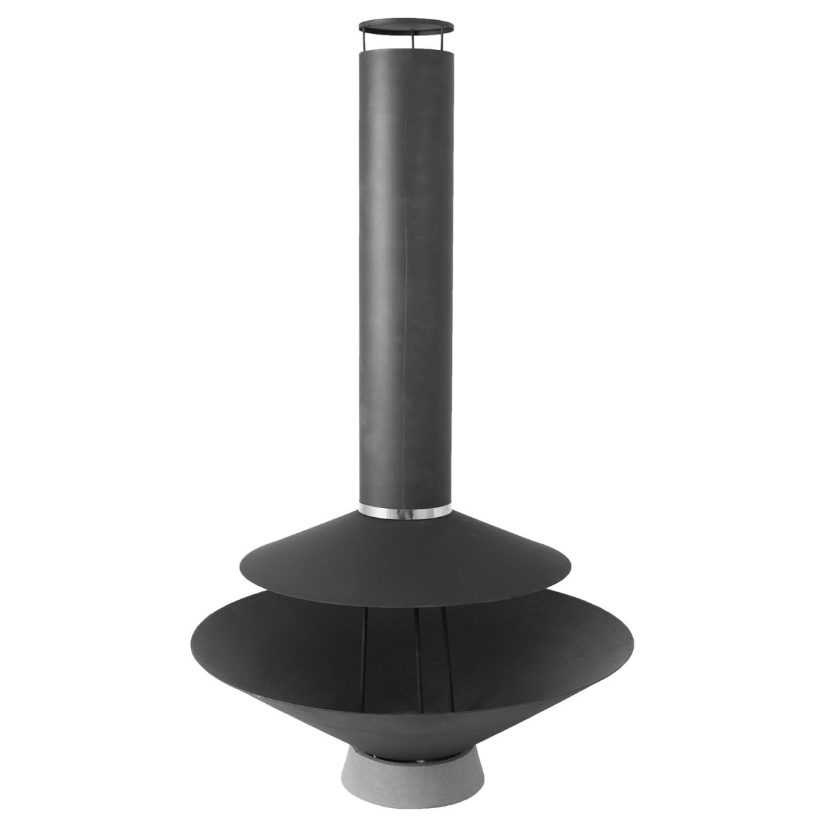 Fireplace Warm Seeker | size: Height: 154cm, Diameter: 90cm | color: Black | image: 1 | variant: 1005307