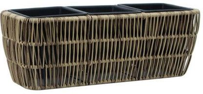 Flower Box Didcot | size: Length: 43cm, Width: 16cm, Height: 16cm | color: Brown | image: 1 | variant: 1000739