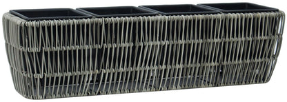 Flower Box Didcot | size: Length: 57cm, Width: 16cm, Height: 16cm | color: Gray | image: 1 | variant: 1000741