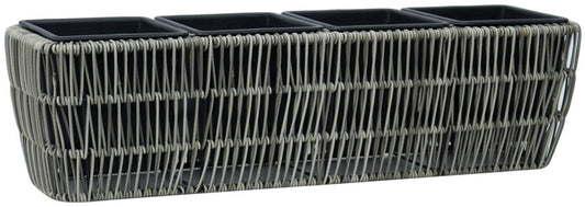 Flower Box Didcot | size: Length: 57cm, Width: 16cm, Height: 16cm | color: Gray | image: 1 | variant: 1000741