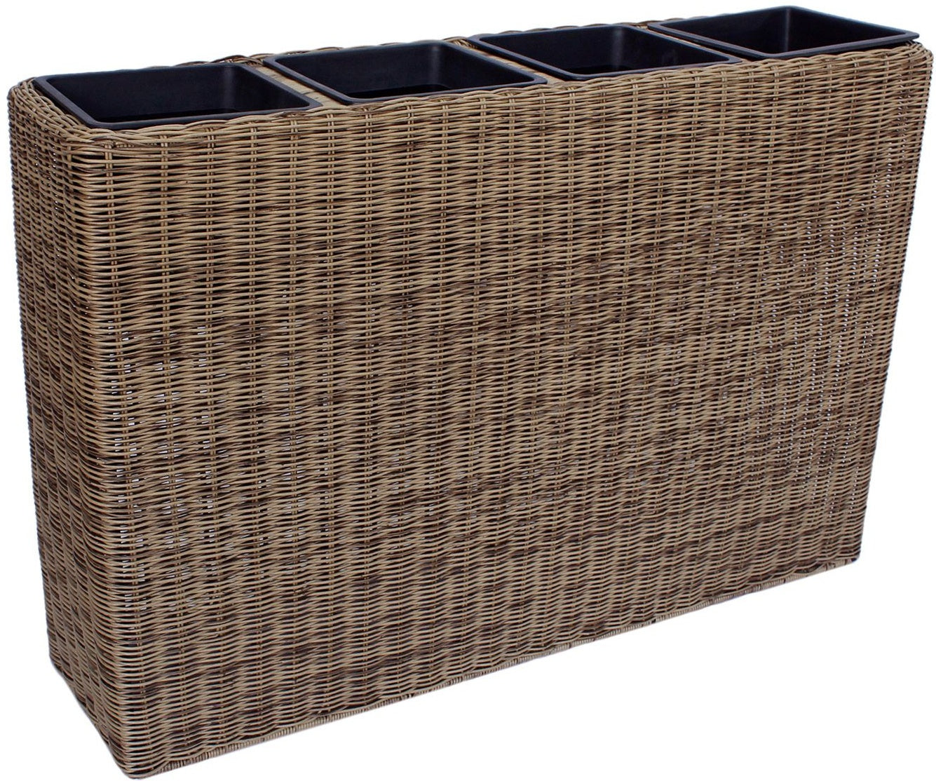 Flower Box Didcot | size: Length: 77cm, Width: 22cm, Height: 80cm | color: Brown | image: 0 | variant: 1006359