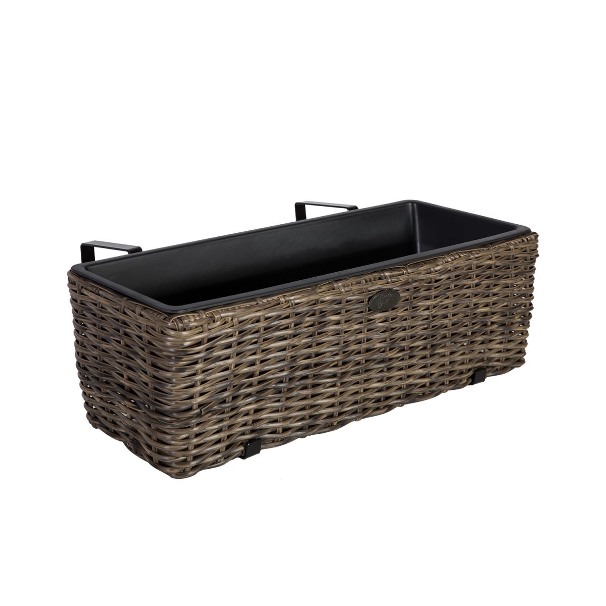 Flower Box Wicker | size: Length: 61cm, Width: 19cm, Height: 18cm | color: Brown | image: 1 | variant: 1002969