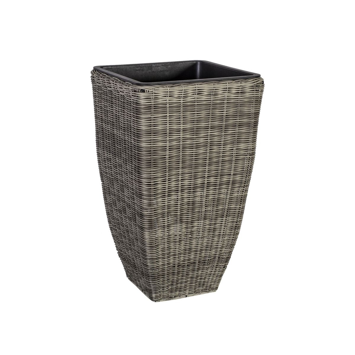Flower Pot Didcot | size: Length: 21cm, Width: 21cm, Height: 36cm | color: Gray | image: 1 | variant: 1005276