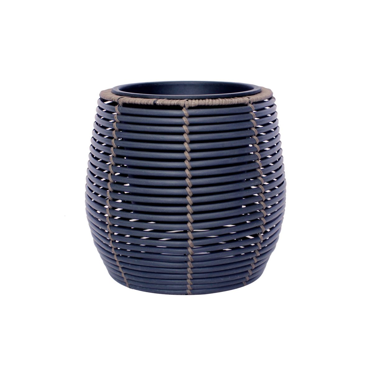 Flower Pot Didcot | size: Length: 28cm, Width: 28cm, Height: 28cm | color: Gray | image: 1 | variant: 1005283
