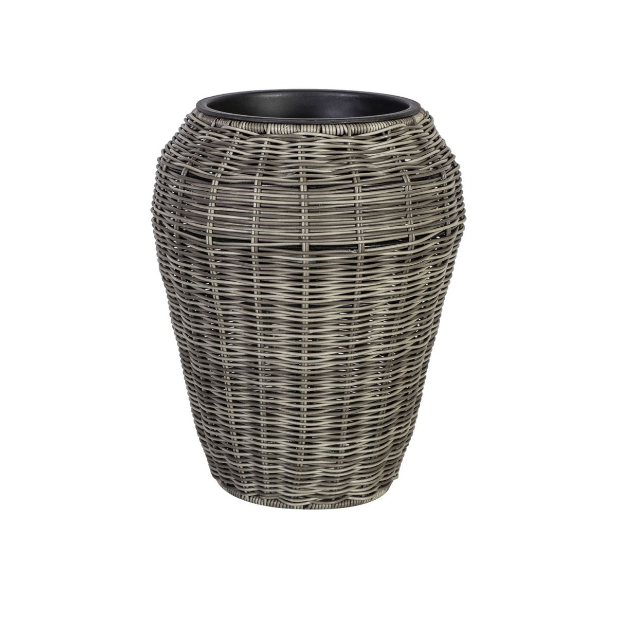 Flower Pot Didcot | size: Length: 28cm, Width: 28cm, Height: 35cm | color: Gray | image: 1 | variant: 1005284