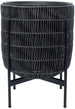 Flower Pot Didcot | size: Length: 30cm, Width: 30cm, Height: 38cm | color: Black | image: 1 | variant: 1000532