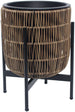 Flower Pot Didcot | size: Length: 30cm, Width: 30cm, Height: 38cm | color: Brown | image: 1 | variant: 1000531