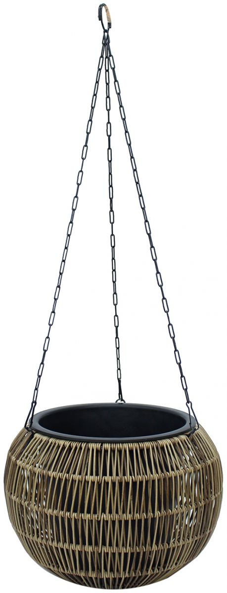 Flower Pot Didcot | size: Length: 32cm, Width: 32cm, Height: 22cm | color: Brown | image: 1 | variant: 1000535