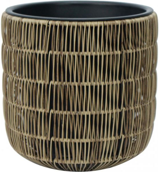 Flower Pot Didcot | size: Length: 35cm, Width: 35cm, Height: 36cm | color: Brown | image: 1 | variant: 1000543