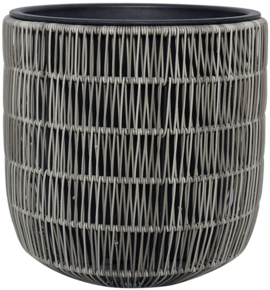 Flower Pot Didcot | size: Length: 35cm, Width: 35cm, Height: 36cm | color: Gray | image: 1 | variant: 1000542