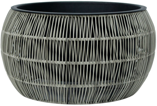 Flower Pot Didcot | size: Length: 48cm, Width: 48cm, Height: 26cm | color: Gray | image: 1 | variant: 1000557