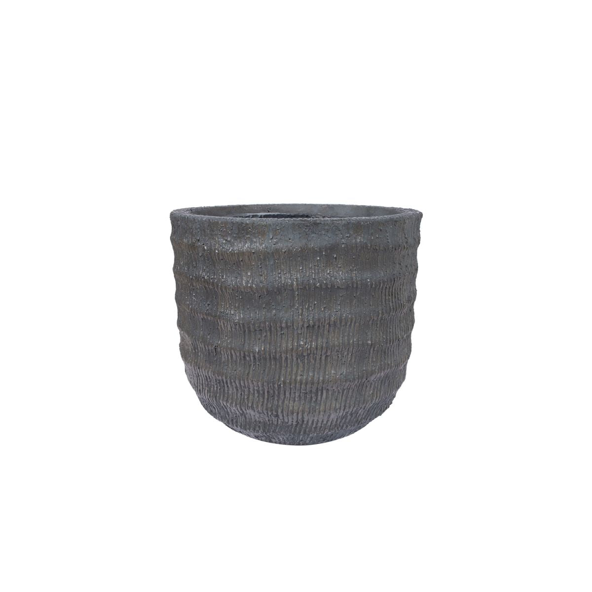 Flower Pot East Henley | size: Length: 33cm, Width: 33cm, Height: 31cm, Diameter: 33cm | color: Gray | image: 1 | variant: 1005438